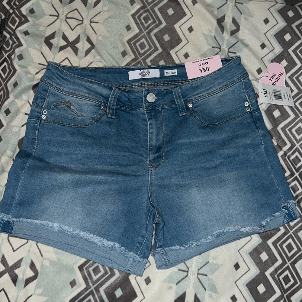 YMI Mid Rise Denim Shorts